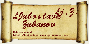 LJuboslava Zubanov vizit kartica